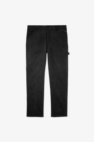 Fila Unisex Flannel Lined Carpenter Pantalon - 30 Inseam 001 Noir Fila France MEF-706812